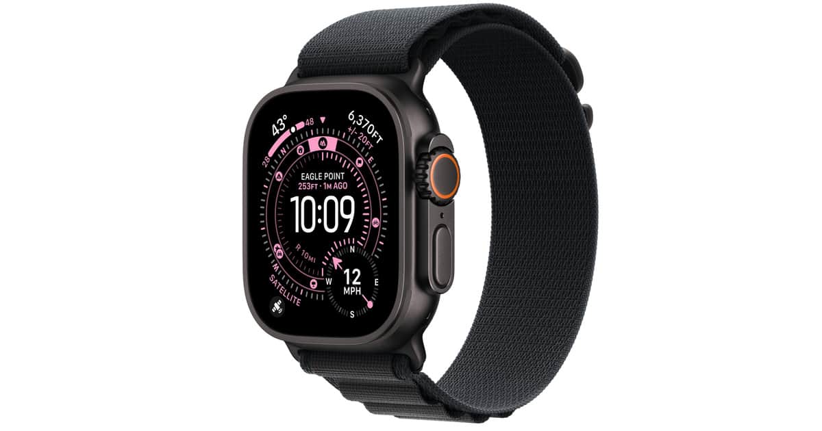 Apple Watch Ultra 3 Alpine Loop Black 49mm S