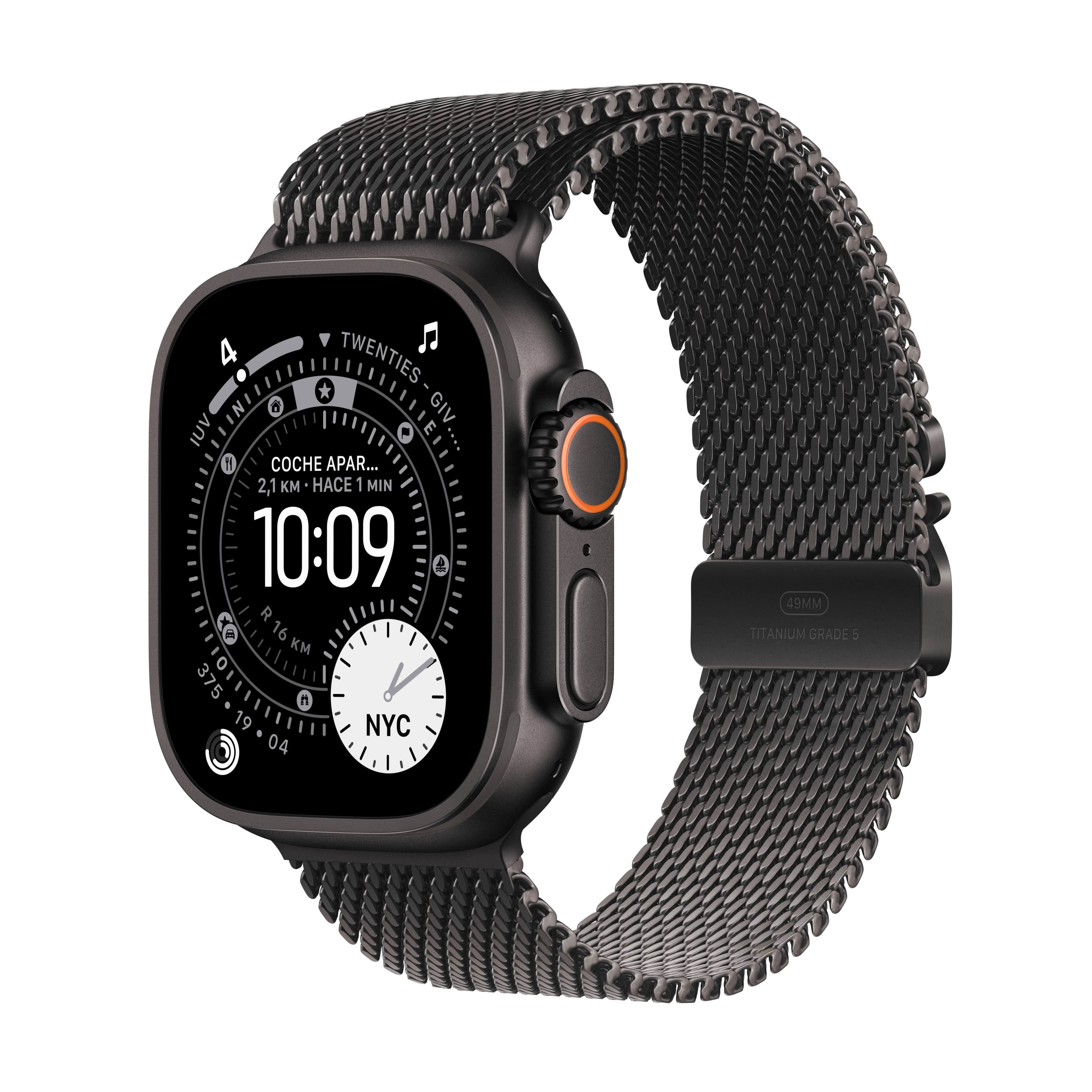 Apple Watch Ultra 3 Milanese Loop Black 49mm S