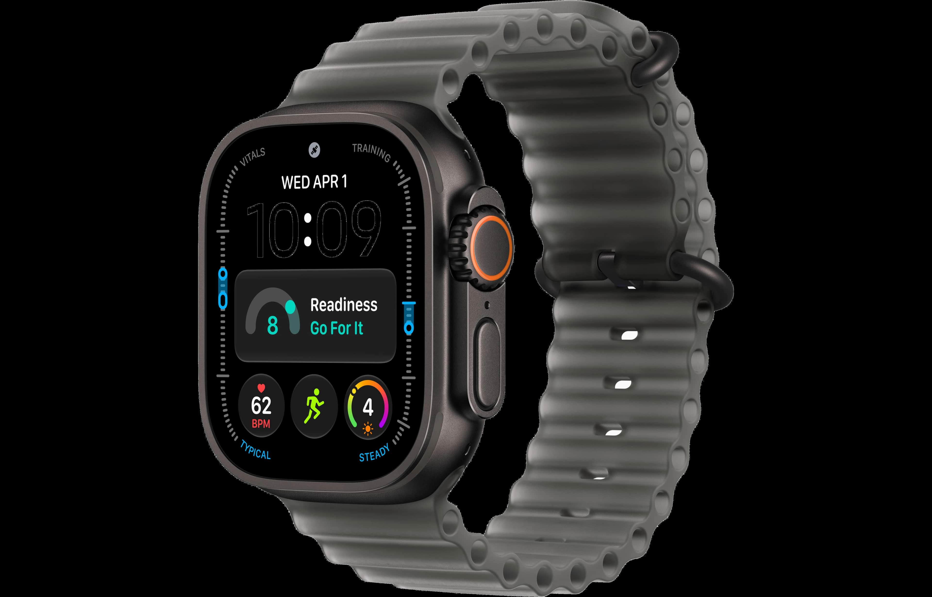 Apple Watch Ultra 4 Ocean Band Translucent Black One Size