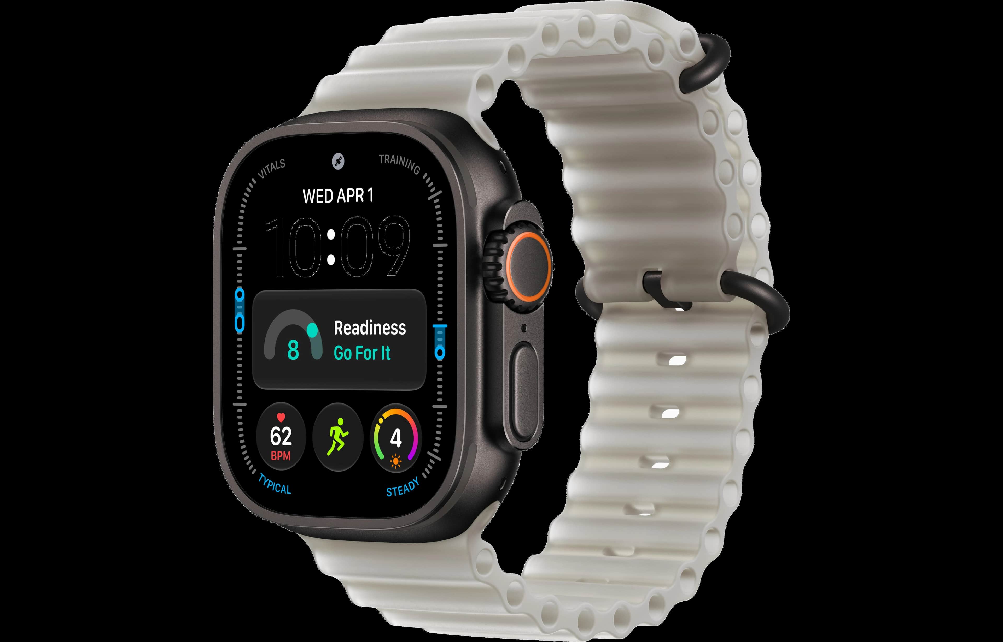 Apple Watch Ultra 4 Ocean Band Translucent Gray One Size