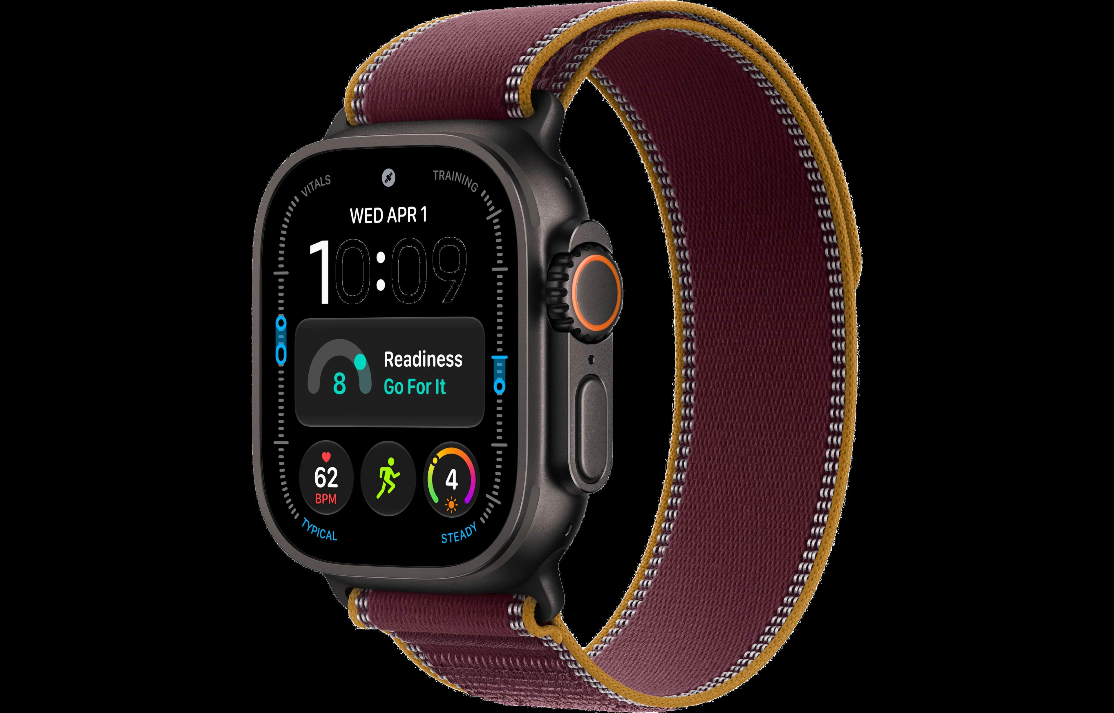 Apple Watch Ultra 4 Trail Loop Burgundy M/L