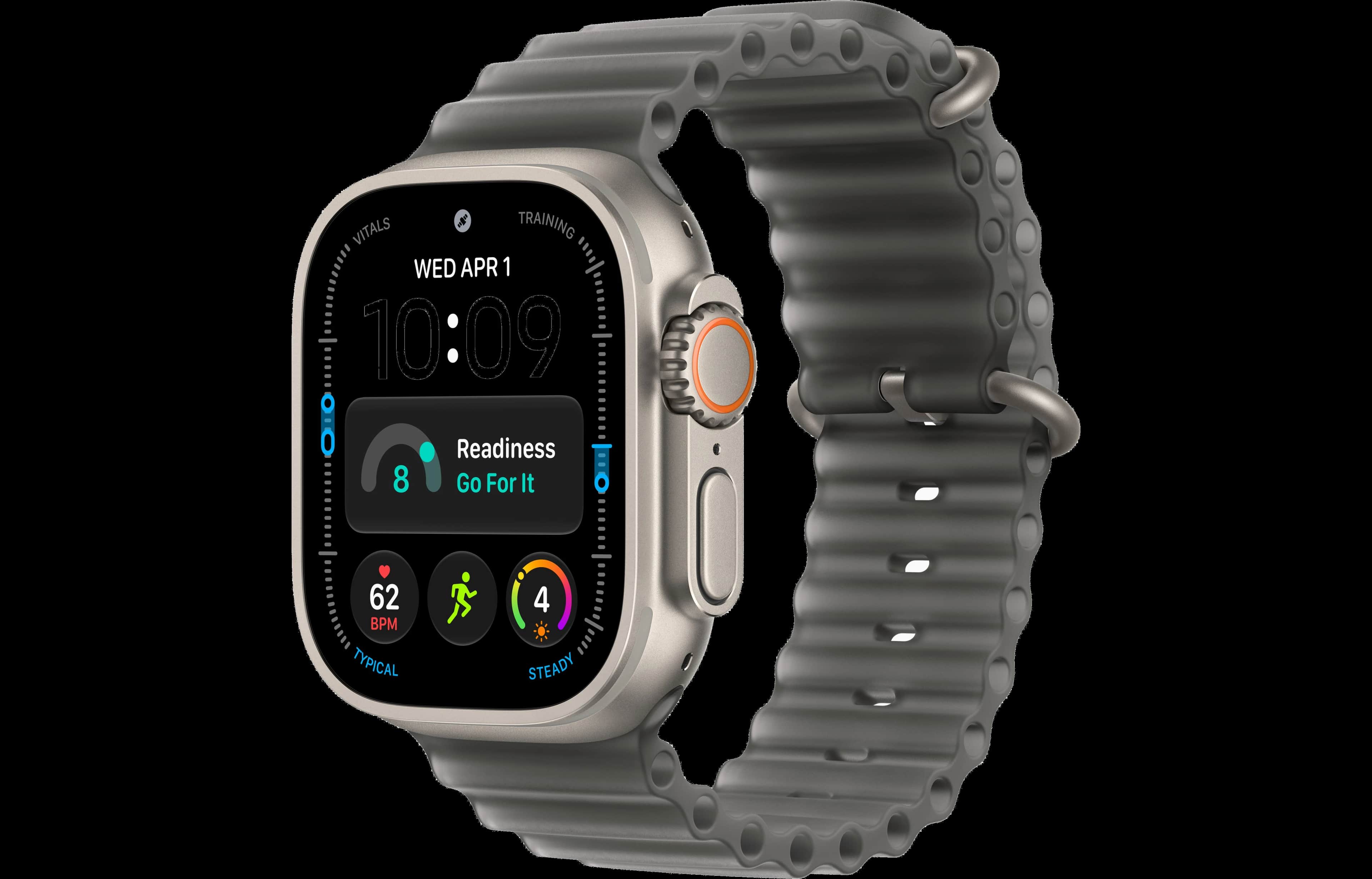Apple Watch Ultra 4 Ocean Band Translucent Black One Size